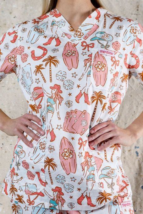 Coastal Cowgirl Scrubs