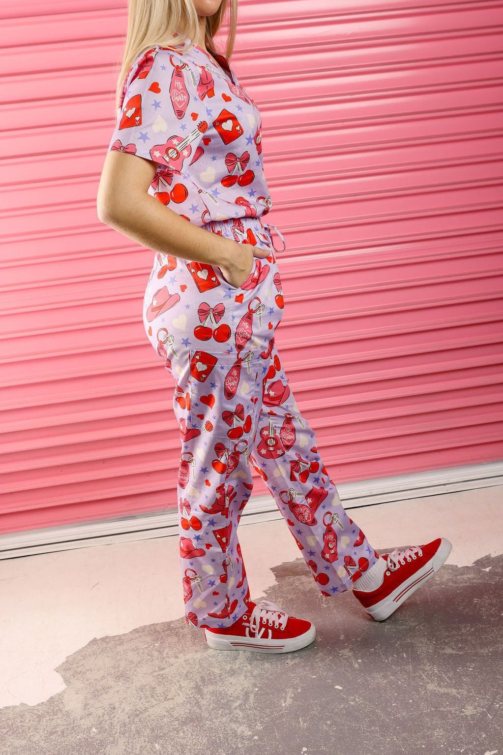 Cherry Wrangler Scrubs