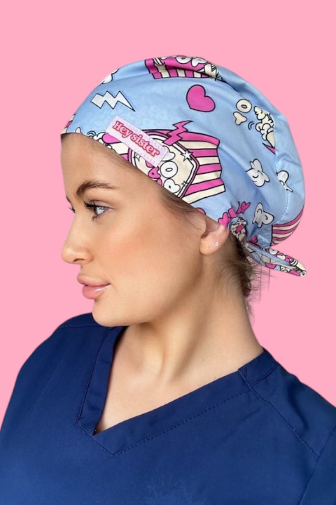 You Make My Heart Pop Scrub Cap