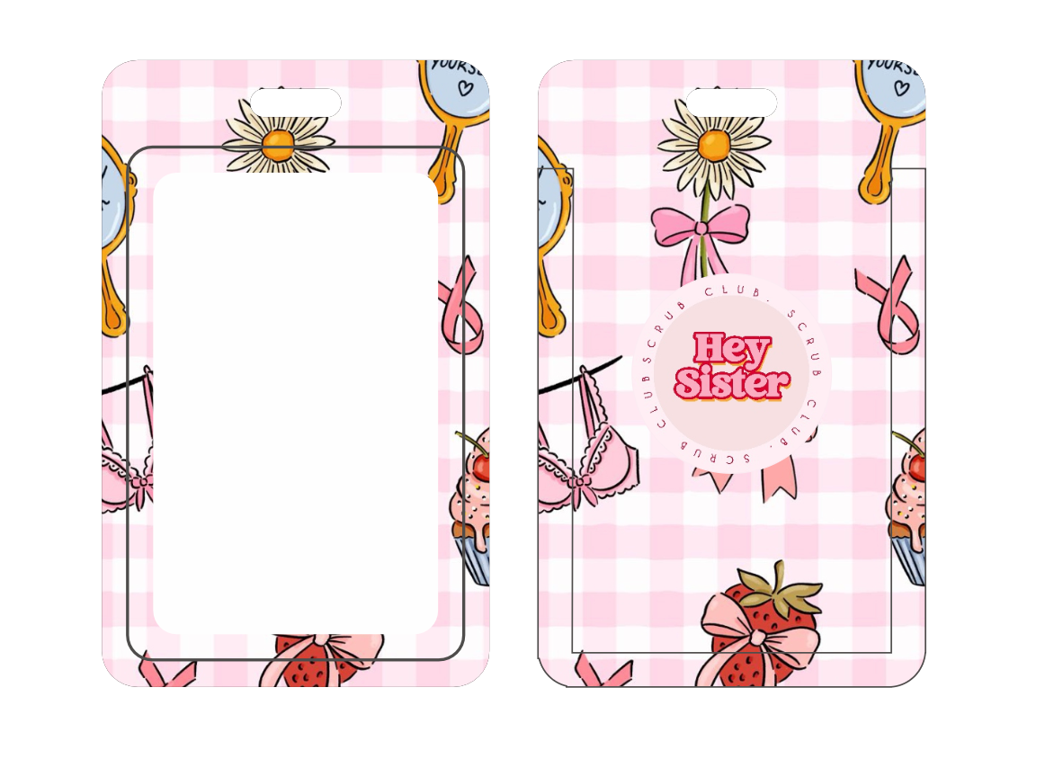 Dear Breasties ID Card Holder + Reel for Nurses