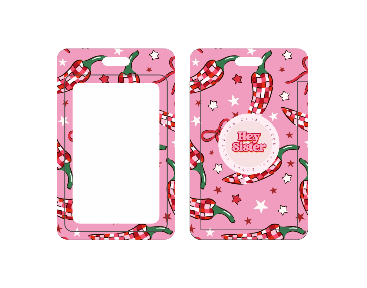 Spice Girl ID Card Holder + Reel for Nurses