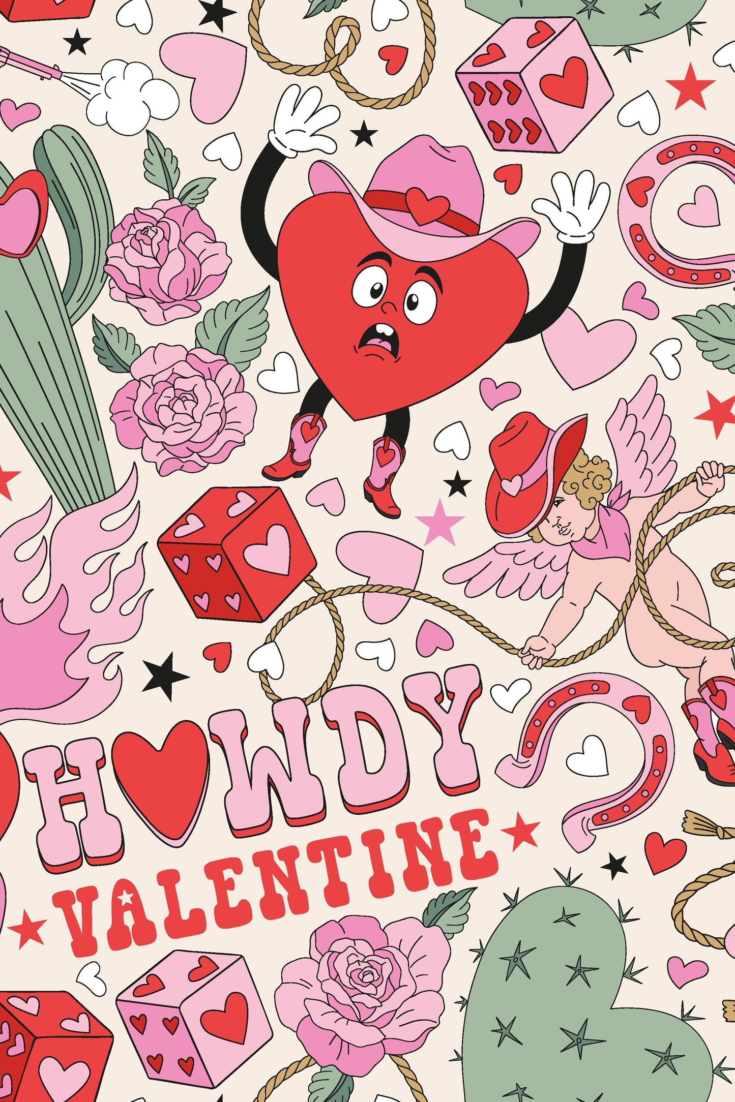 Howdy Valentine Scrubs
