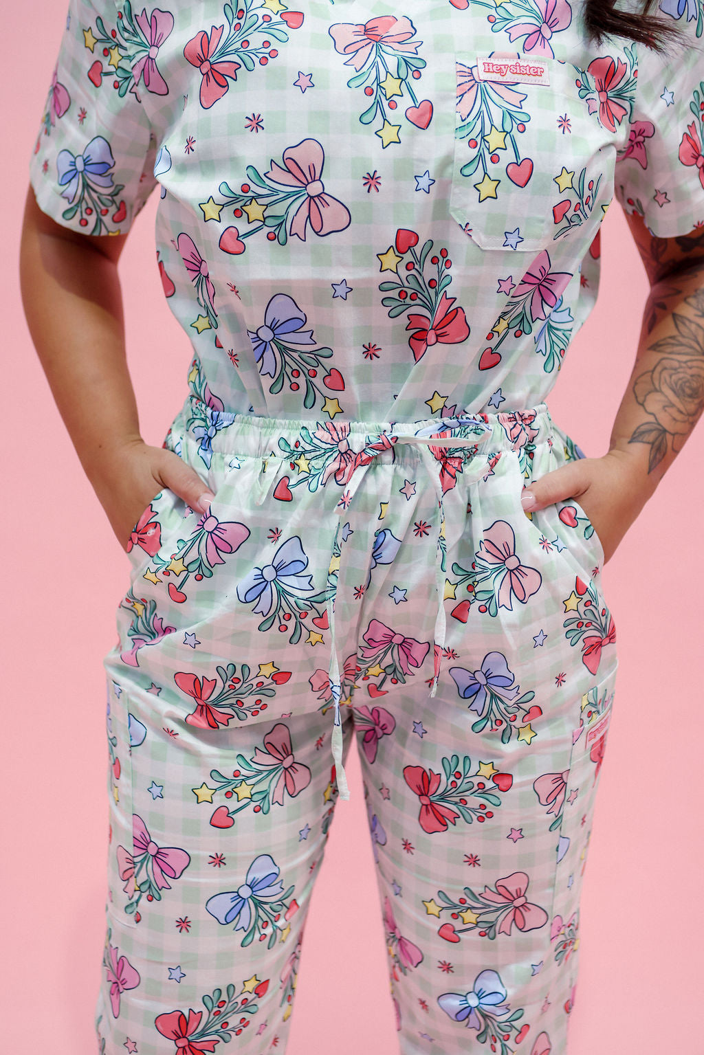 Under the Mistle-Bow Scrubs 🎀