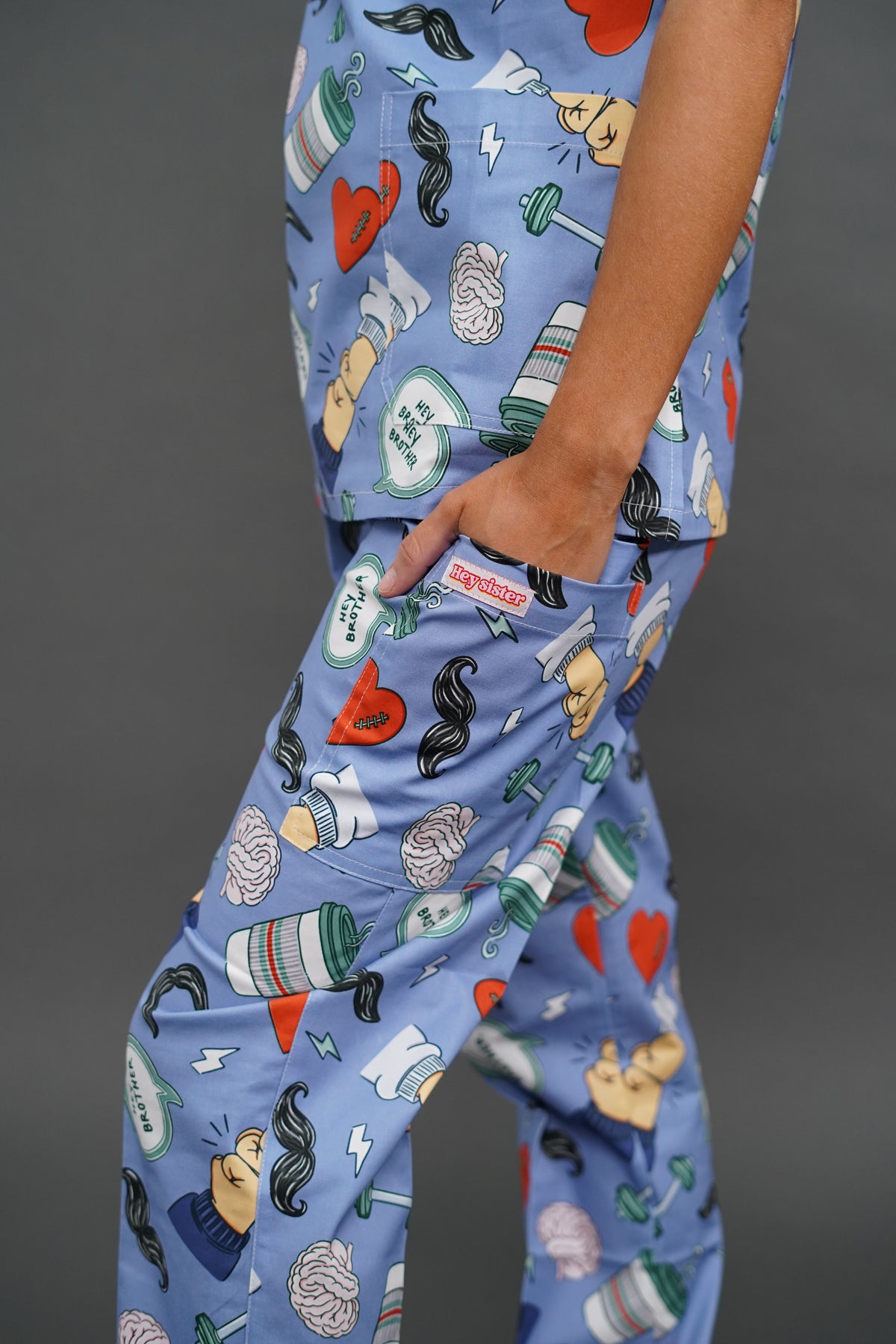 The Conversation Scrubs - Light Blue