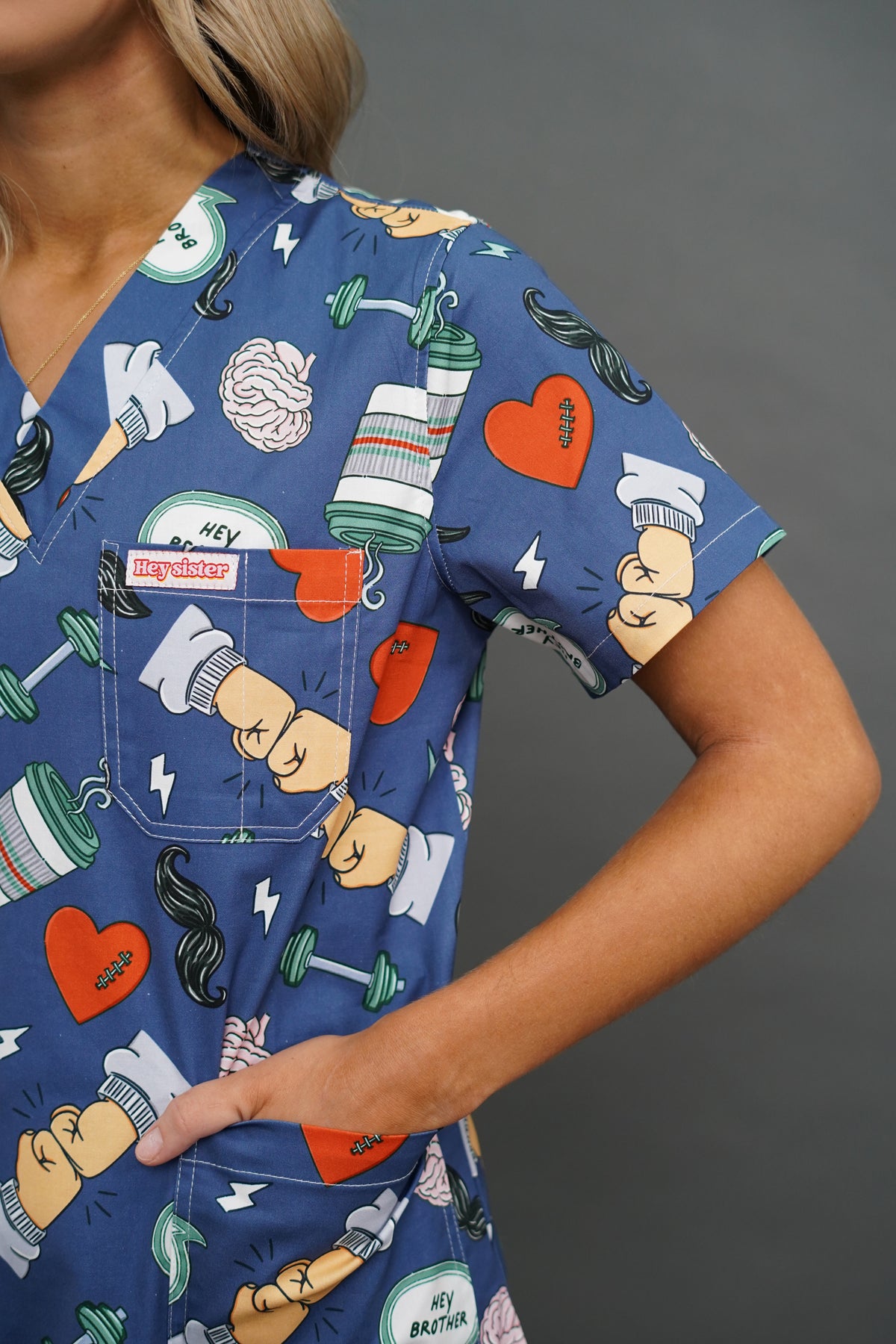 The Conversation Scrubs - Navy