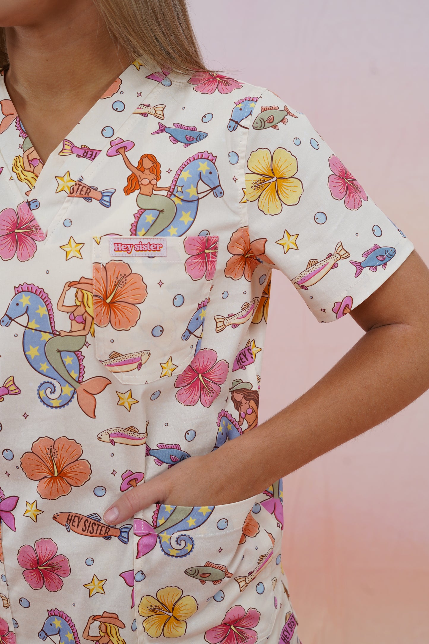Haw-Sea Scrubs for Nurses (Vanilla)
