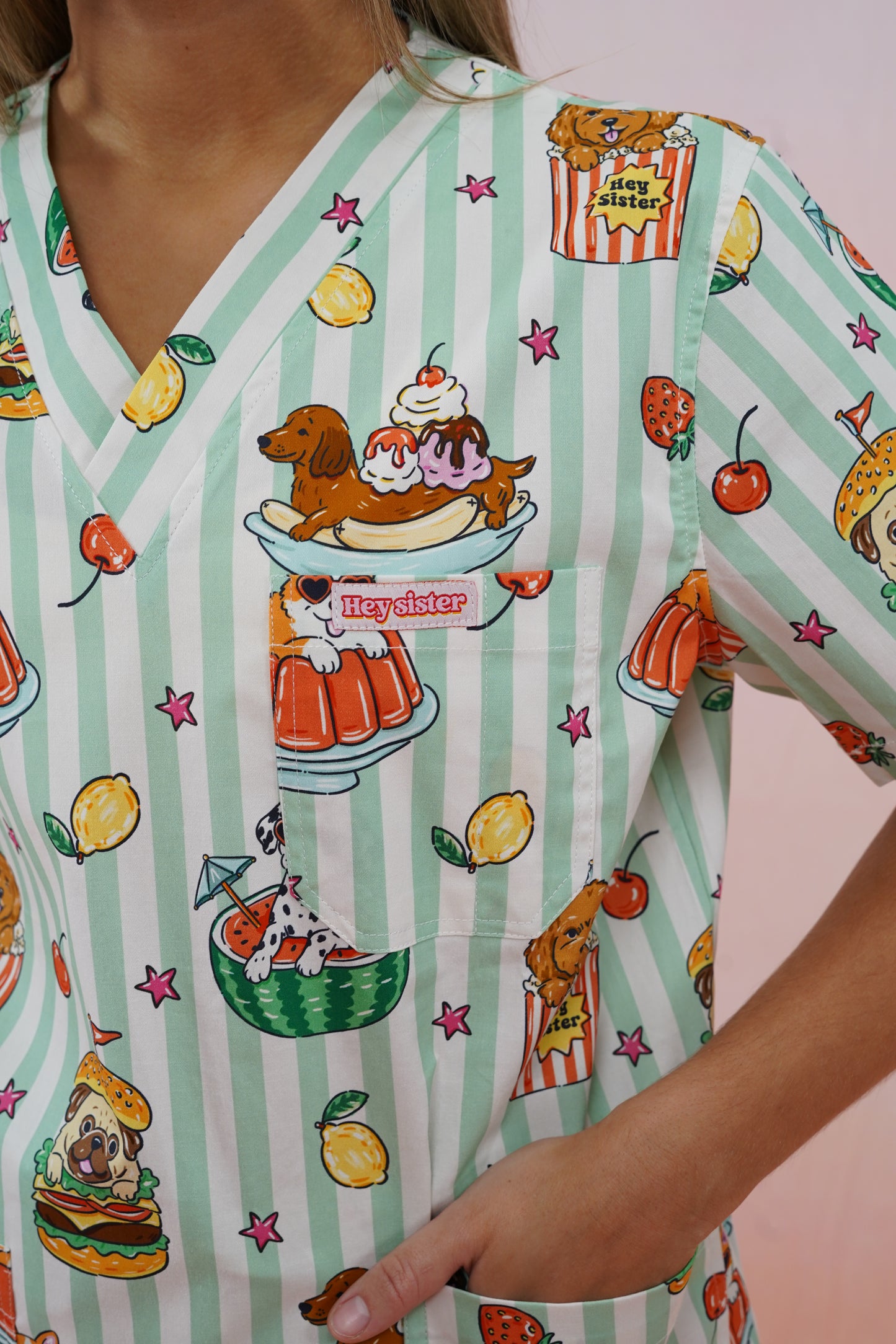Hot Diggity Dog Scrubs for Nurses