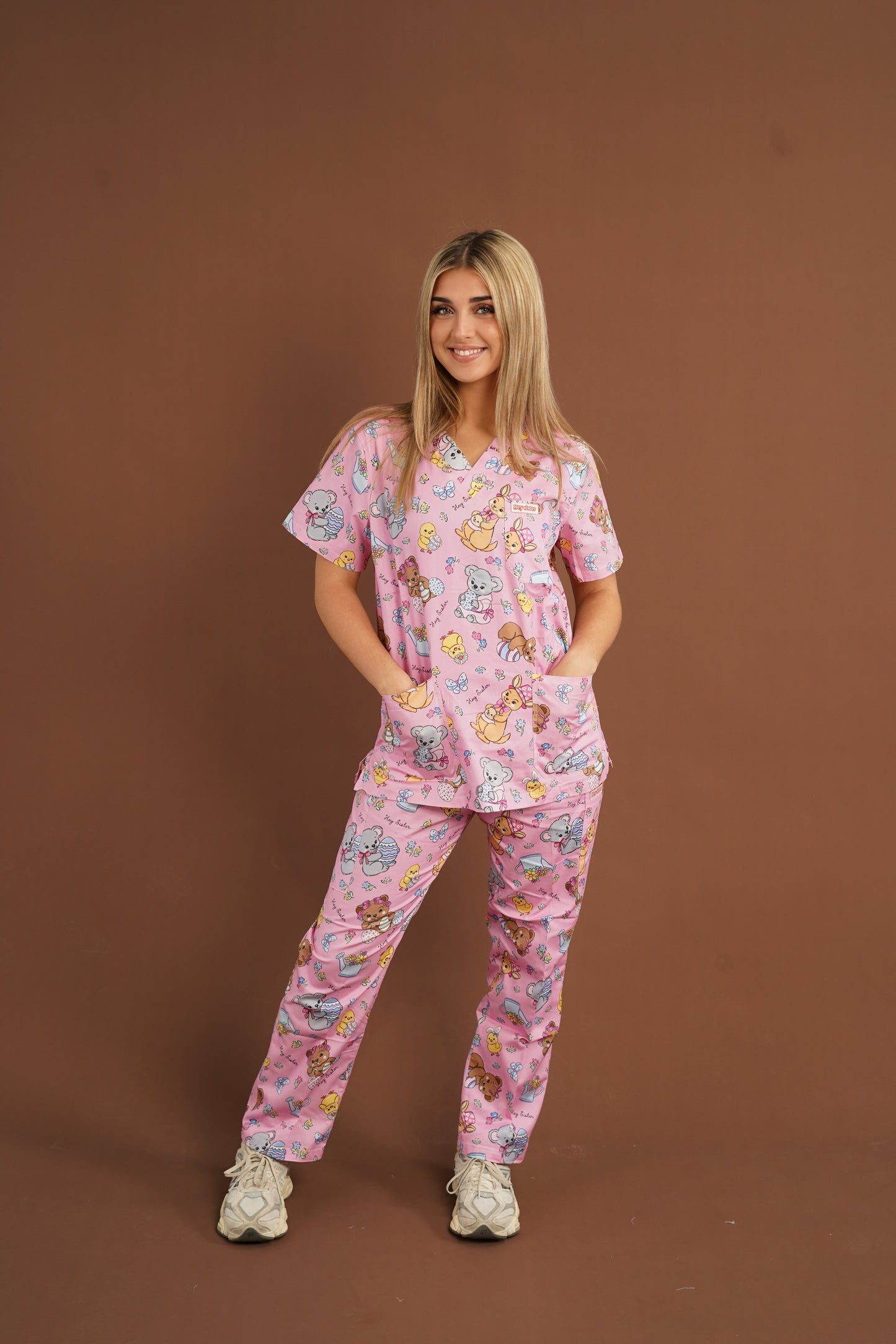 Blooming Delulu Scrubs for Nurses