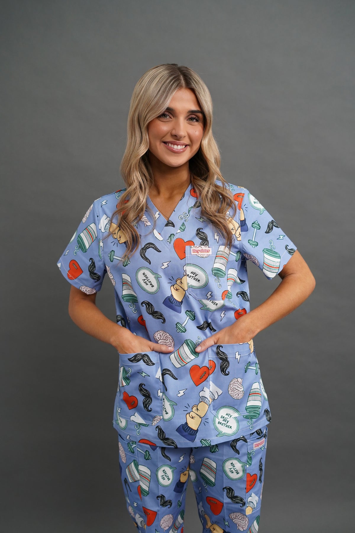 The Conversation Scrubs - Light Blue