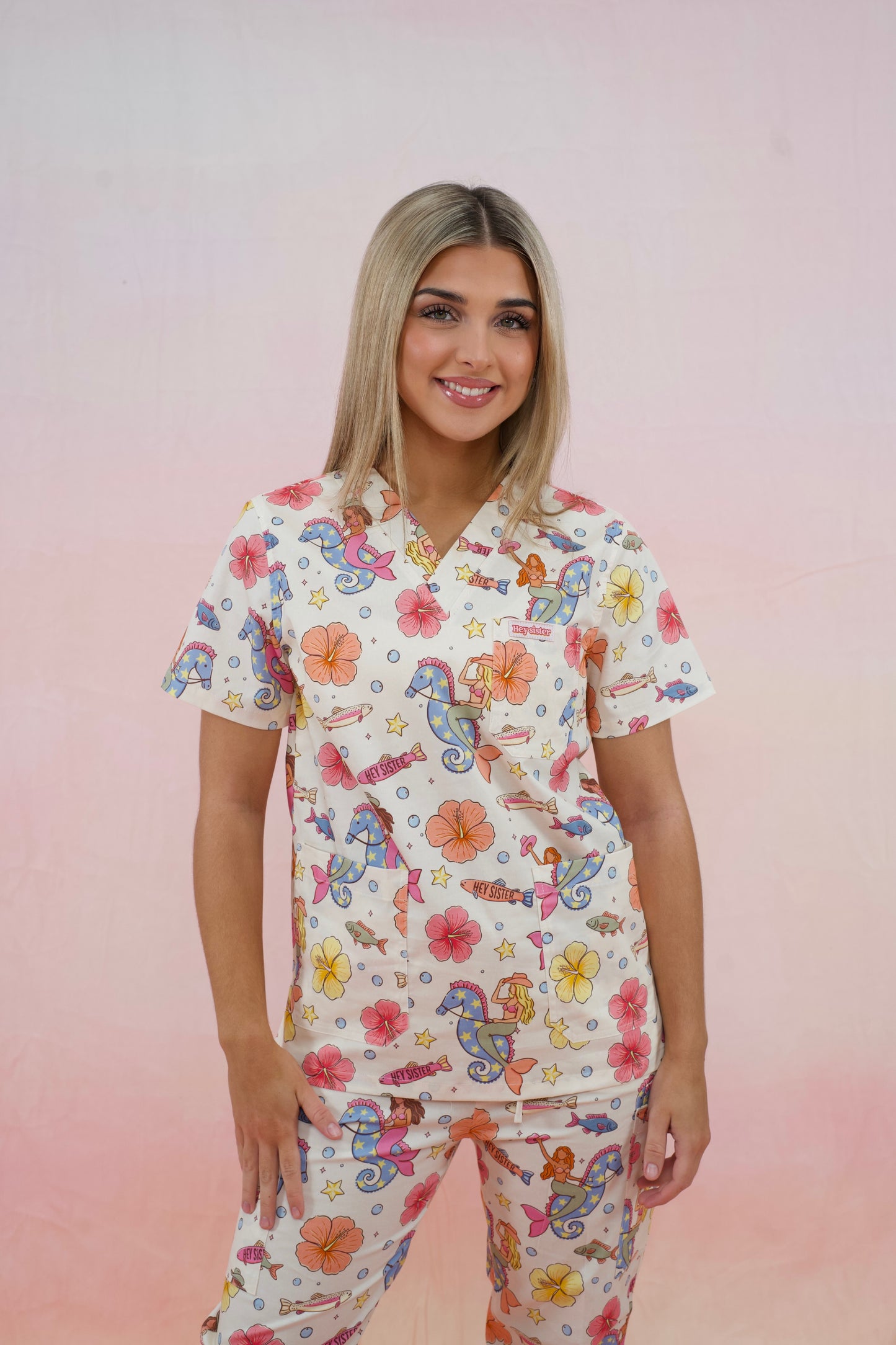 Haw-Sea Scrubs for Nurses (Vanilla)