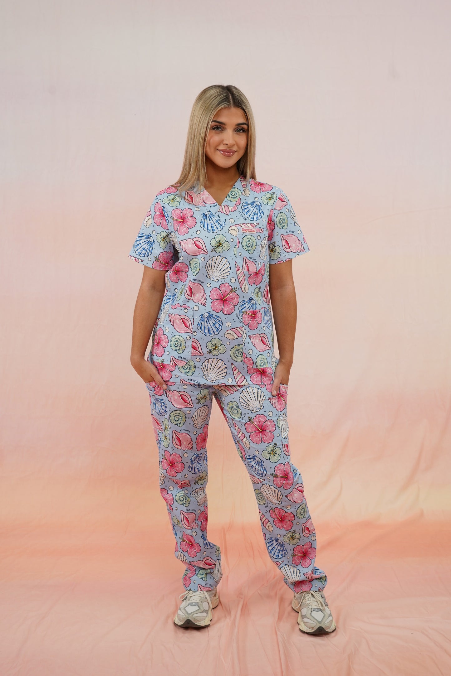 Beach, Please AM Scrubs for Nurses (First Light)