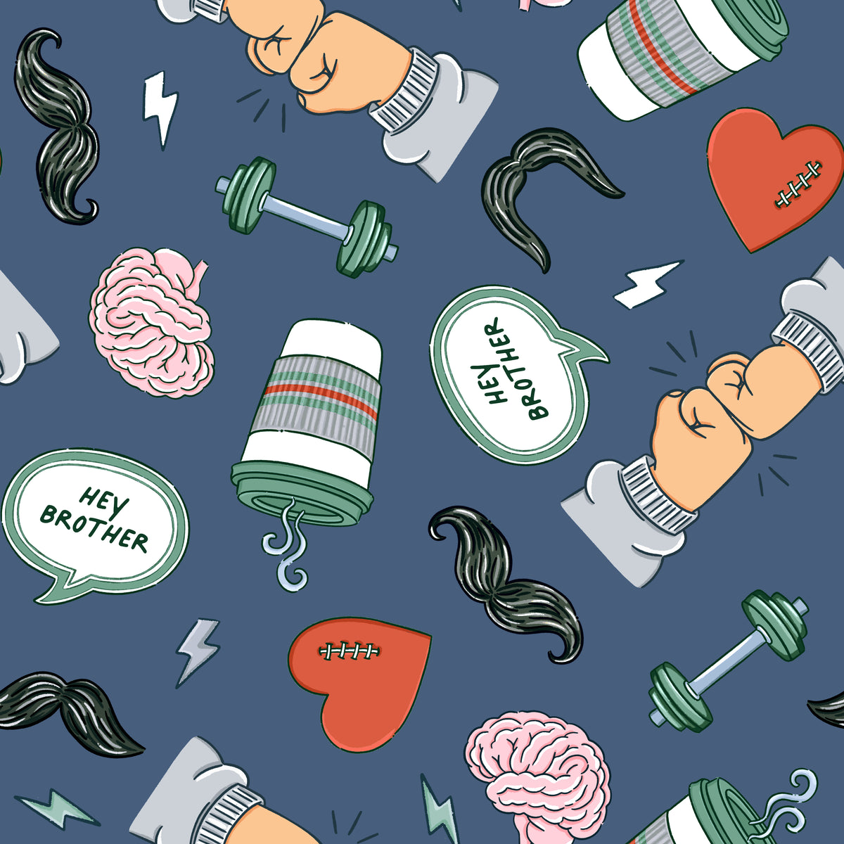The Conversation Scrub Cap - Navy