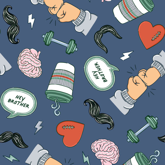 The Conversation Scrub Cap - Navy