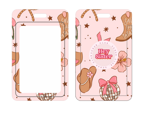Cowgirls for a Cause ID Card Holder + Reel for Nurses