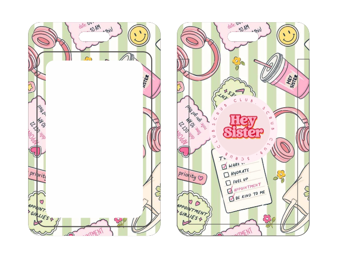 Appointment Girlies ID Card Holder + Reel for Nurses
