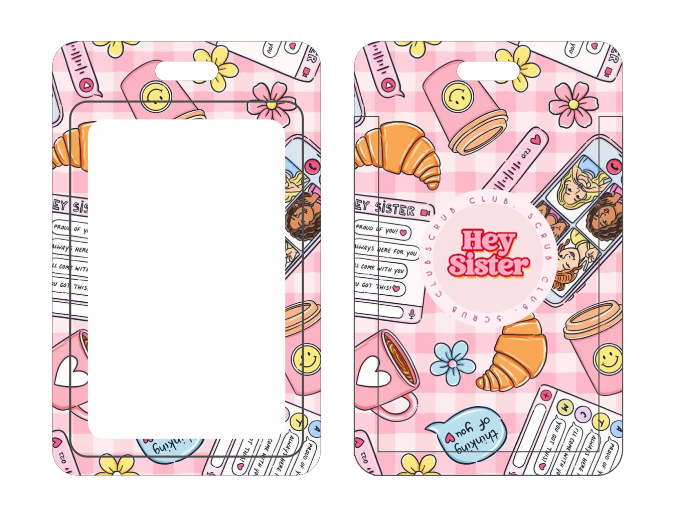 Loud In The Group Chat ID Card Holder + Reel for Nurses