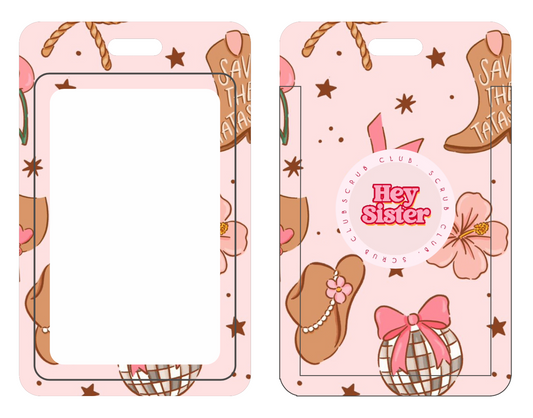 COWGIRLS FOR A CAUSE ID CARD HOLDER + REEL 🤠