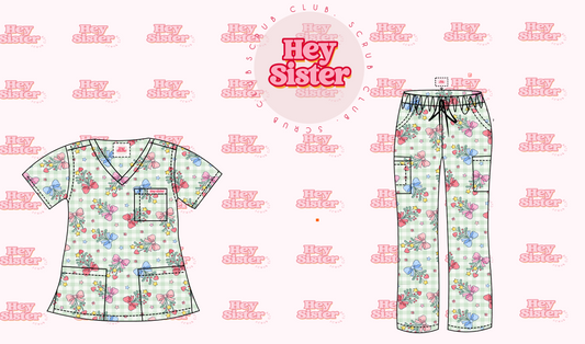 Under the Mistle-Bow Scrubs 🎀
